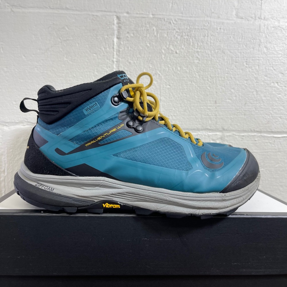 Topo Athletic Trailventure WP Teal Gold Trail Hiking Shoes Women's Size 10 US